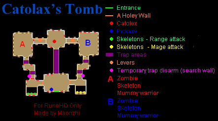 Catolax's Tomb Cavern Map