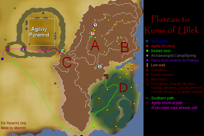 Desert map to tomb area